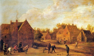 Village Scene by David Teniers the Younger